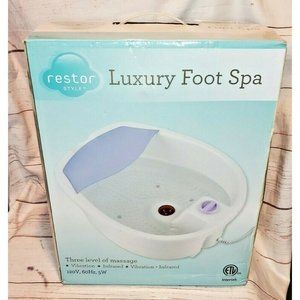 Intertek Resort Style Luxury 3 Level Of Massage Vibrating Infrared Foot Spa